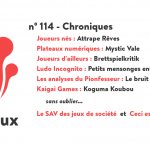 N°114 – Chroniques