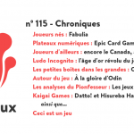 N°115 – Chroniques