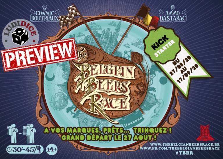The Belgian Beers Race Deluxe. Jeu Société Rare. Épuisé. Vf