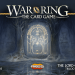 War of the Ring: The Card Game pour 2022, évidemment inspiré du jeu de plateau, en 2 contre 2 mais le mode 2 joueurs n'est pas en reste (testé depuis 6 mois selon le forum BGG)