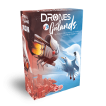 Drones VS Goélands chez Chevre Editions : on choisit un camp et on se bat pour le contrôle des cieux / Sortie 2022 / Règles VF disponibles / 1-2 joueurs, 14 ans et +, 20 minutes