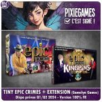 Tiny Epic Crimes et son extension : en VF chez Pixie Games en 2024